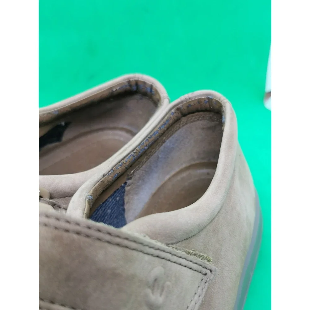 Ecco Soft Women Shoes Mary Jane Suede Brown Hook & Loop Size 40 US 9
